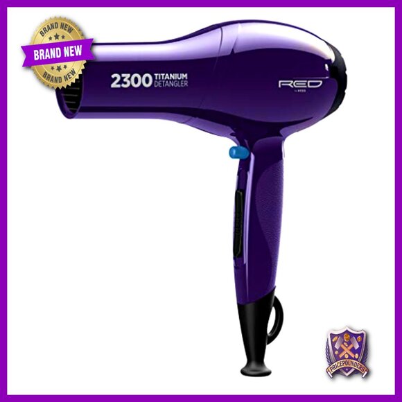 Titanium Detangler Hair Dryer Fast Straightening All Hair Types Heat Resistant - Picture 2 of 6